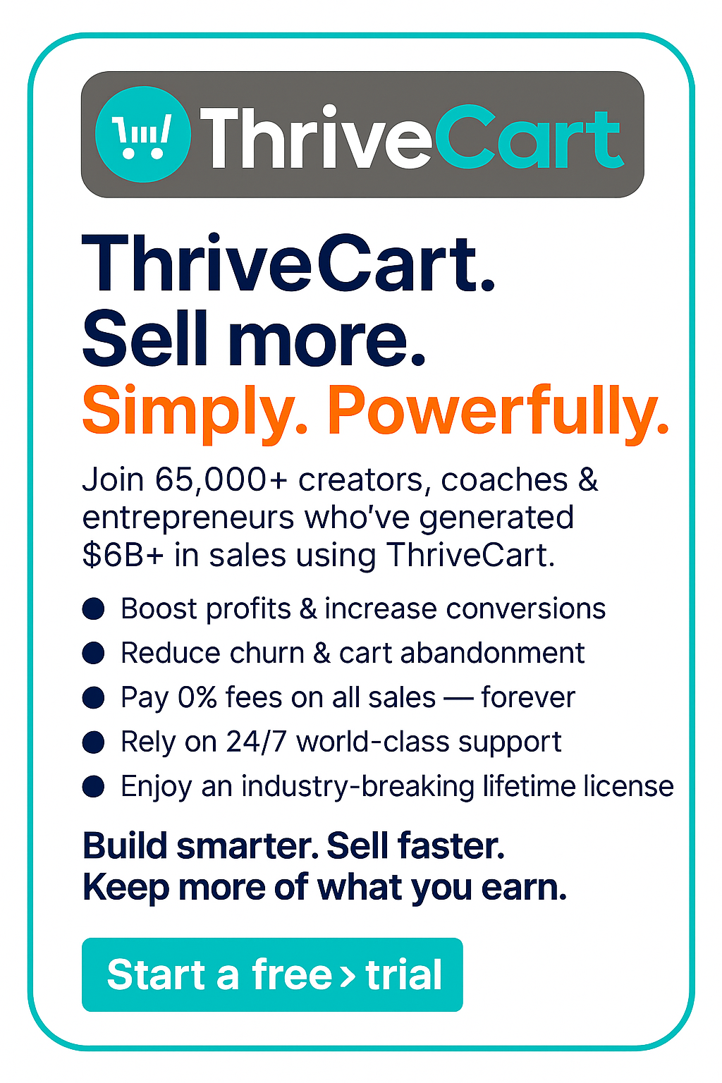 ThriveCart Ultimate: Sell more, simply.